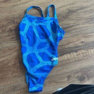 Arena Women's One Piece Swimsuit in Blue size 26